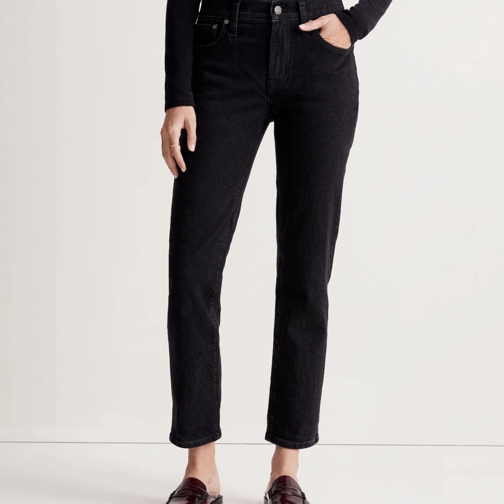 Madewell mid-rise perfect vintage Jean, black, size 29